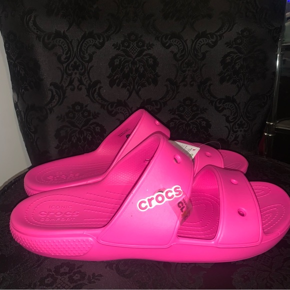 CROCS Classic Sandals Hot Pink Juice Women’s Size 12 Men’s Size 10 New with Tags main image 6
